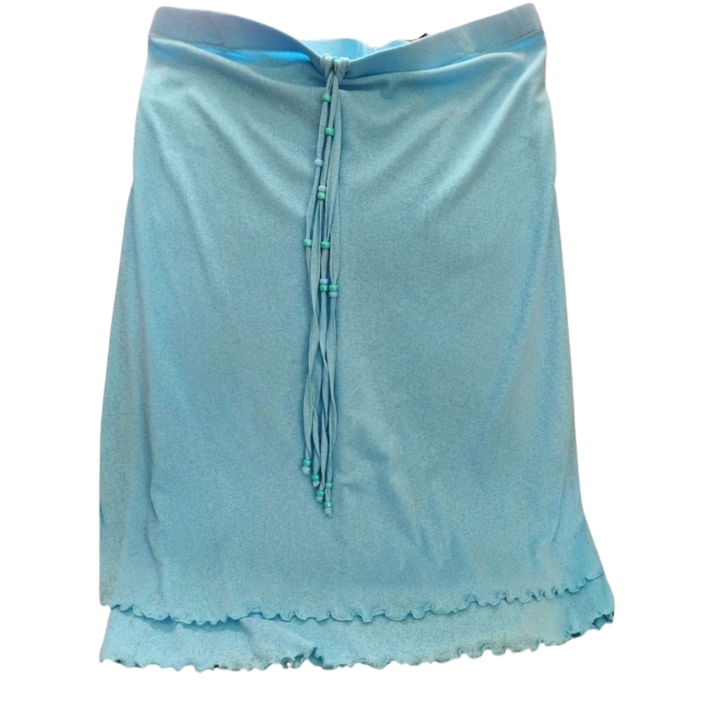 RAPZ Large Blue Strapless Beach‎ Cover-up